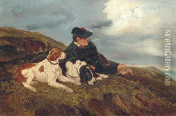 The Ghillie's Rest Oil Painting - Sylvester Martin