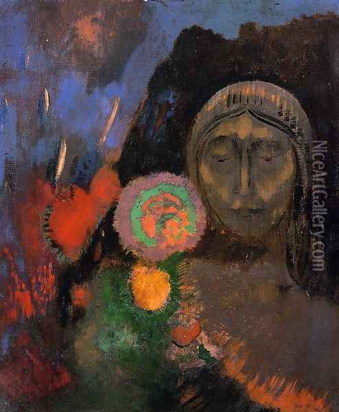 Still Life, The Dream Oil Painting - Odilon Redon