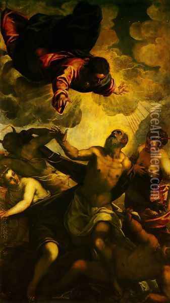 The Temptation of St Anthony Oil Painting - Jacopo Tintoretto (Robusti)