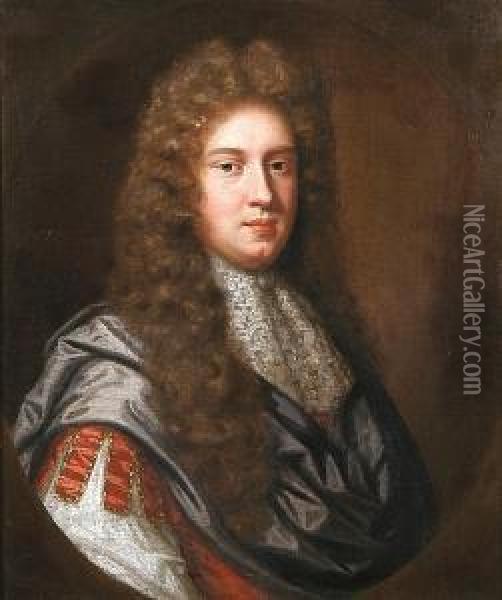 Portrait Of A Nobleman Oil Painting - John Hayls