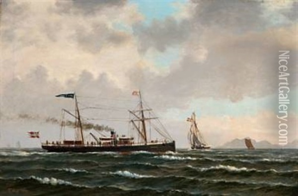 Haakon Jarl Oil Painting - Theodor Sovig