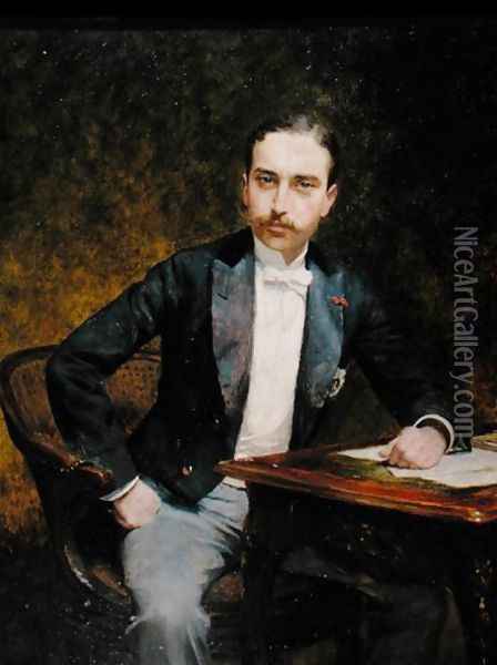 Charles Haas (1832-1902) 1891 Oil Painting - Theobald Chartran