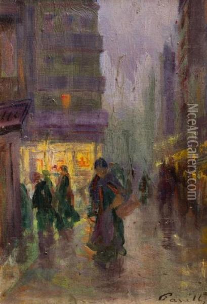 Calles De Paris Oil Painting - Elie Anatole Pavil
