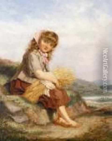 The Young Harvest Girl Oil Painting - Paul Falconer Poole