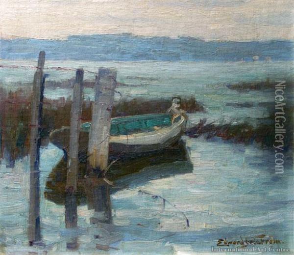 Waikanae Estuary Oil Painting - Claus Edward Fristrom
