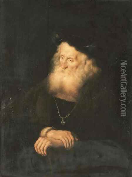 A Philosopher, seated, half-length Oil Painting - Salomon Koninck