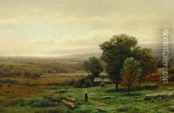 Nearing Home Oil Painting - Henry Pember Smith