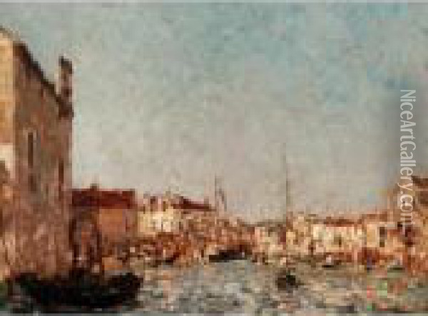 The Venetian Lagoon Oil Painting - Emma Ciardi