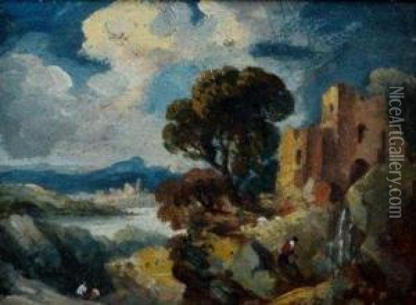Edinburgh From Craigmiller Castle Oil Painting - Thomas Miles Richardson