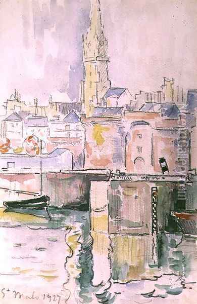 St. Malo, 1927 Oil Painting - Paul Signac
