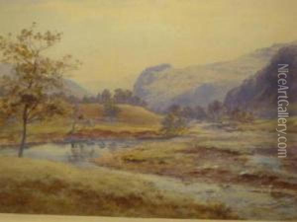 River Scene Oil Painting - Edward Tucker