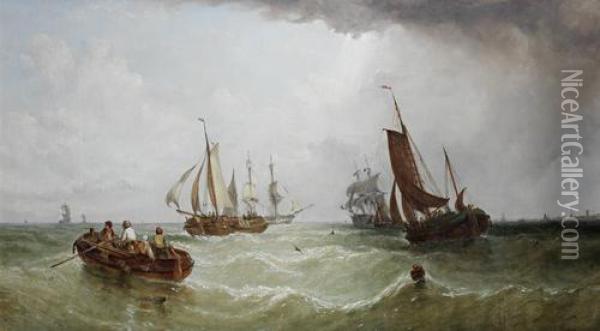 Near The Zuyder Zee Oil Painting - William Adolphu Knell