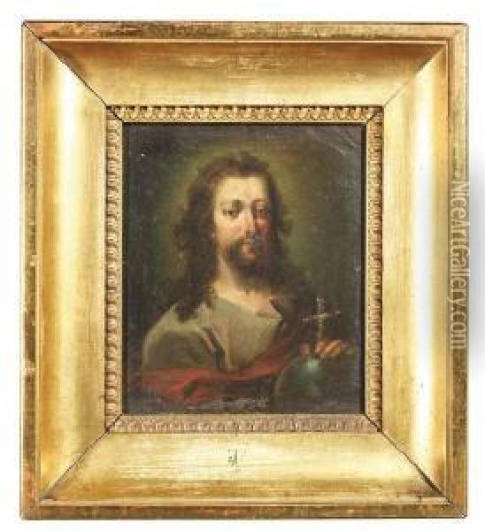 Conrad . Christus Salvator Oil Painting - Joseph Conrad Seekatz