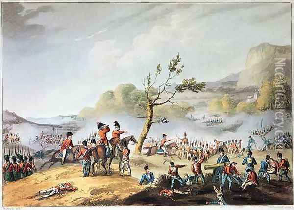 Battle of Maida 2 Oil Painting - William Heath