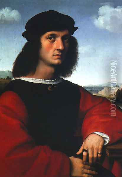 Portrait of Agnolo Doni I Oil Painting - Raphael
