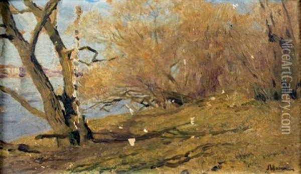 Bord De Riviere Oil Painting - Isaak Levitan