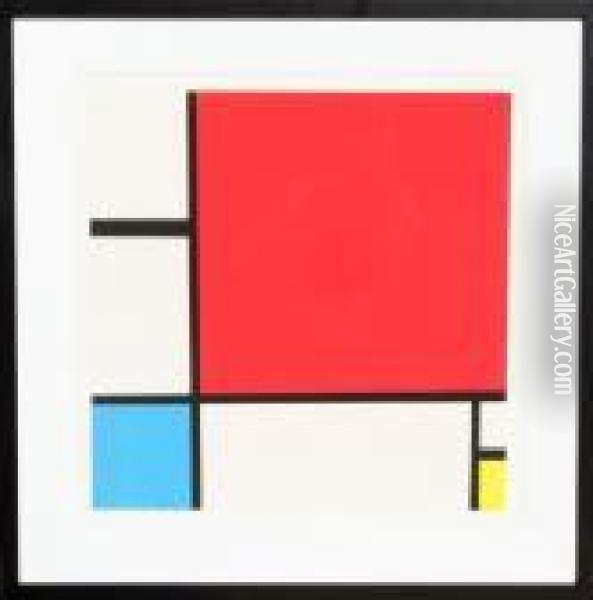 Composition With Red, Yellow, Blue Oil Painting - Piet Mondrian