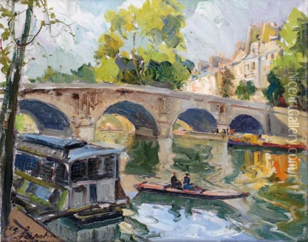 Paris Oil Painting - Georges Lapchine