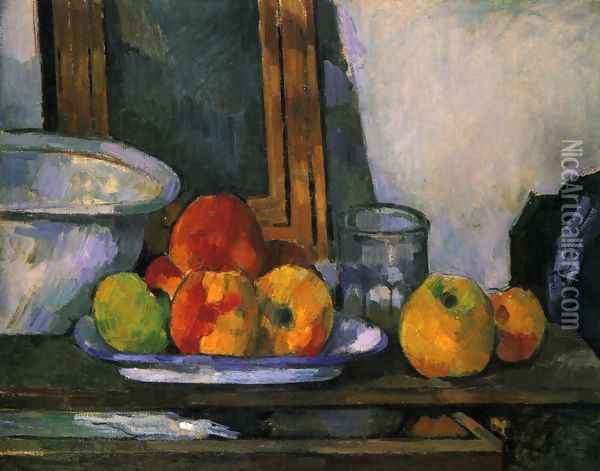 Still life with open drawer Oil Painting - Paul Cezanne