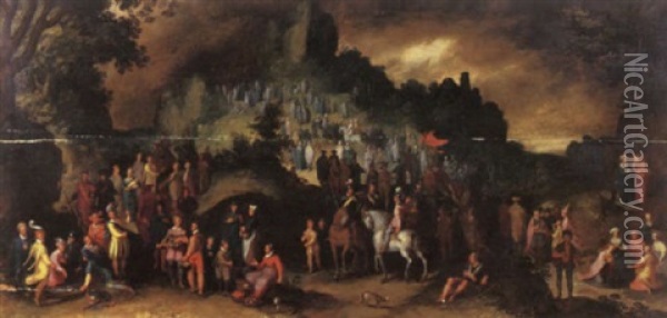 The Crucifixion Oil Painting - Cornelis Cornelisz Van Haarlem