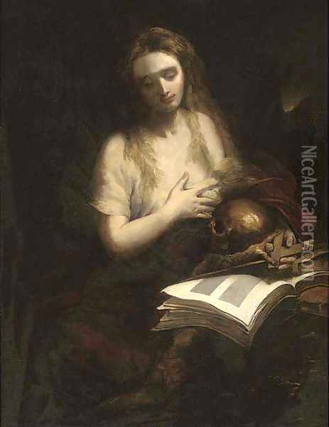The Penitent Magdalen Oil Painting - Bartolome Esteban Murillo
