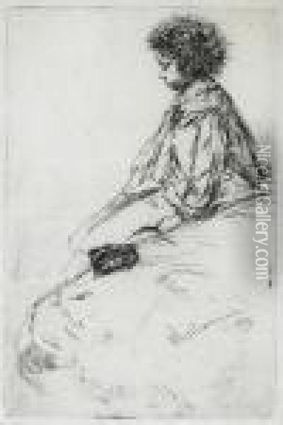 Bibi Lalouette Oil Painting - James Abbott McNeill Whistler