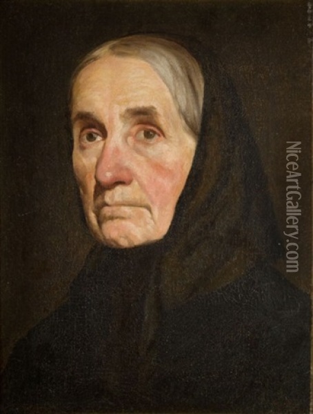 Portret Starszej Pani Oil Painting - Anna Bilinska-Bohdanowicz