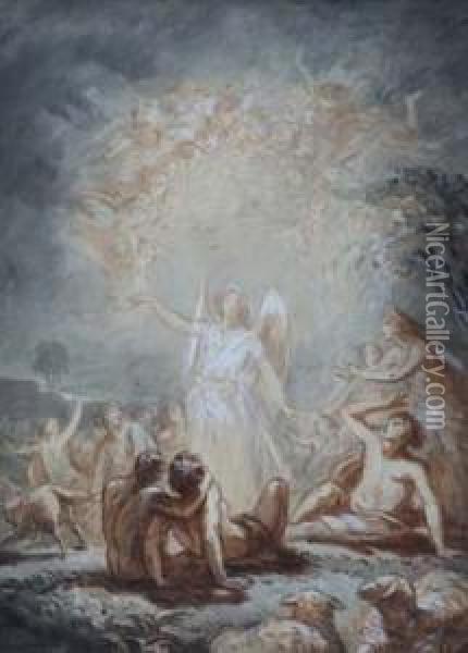 The Glory Of The Lord Oil Painting - Alfred-Edward Chalon