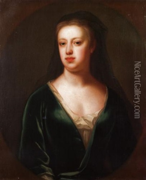 Portrait Of A Lady (lady Susannah Child?) Oil Painting - Maria Verelst