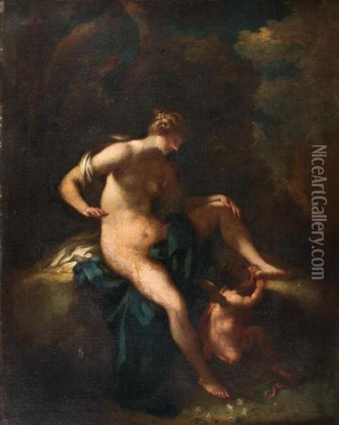 Venus Et L'amour Oil Painting - Michele Da Parma (see Rocca)