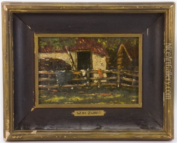 View At Corral Oil Painting - Willem de Zwart