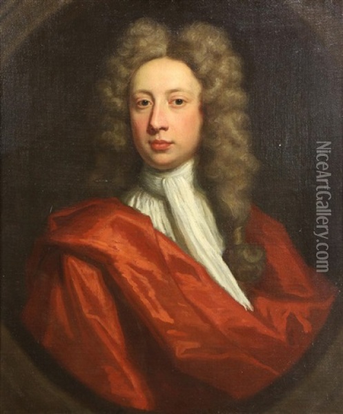 Portrait Of Mr. Lamb Oil Painting - Jonathan Richardson
