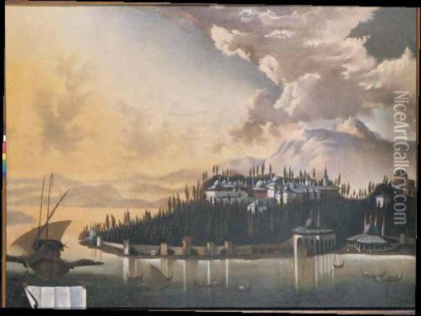 Veduta Di Costantinopoli Oil Painting - Hans De Jode
