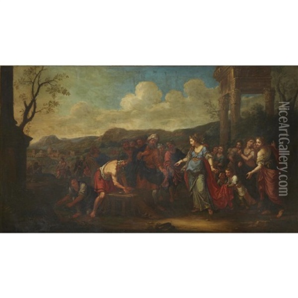 Queen Dido In Carthage Oil Painting - Nicolo Bambini