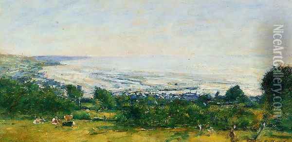 The Trouville Heights Oil Painting - Eugene Boudin