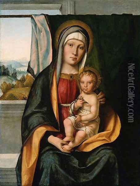 Virgin and Child 1500-05 Oil Painting - Boccaccio Boccaccino