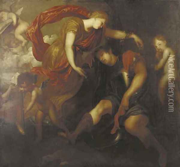 Rinaldo and Armida 2 Oil Painting - Sir Anthony Van Dyck