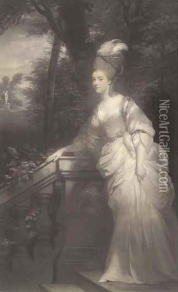Georgiana, Duchess of Devonshire Oil Painting - Sir Joshua Reynolds
