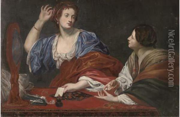 An Allegory Of Vanity Oil Painting - Salomon Rombouts