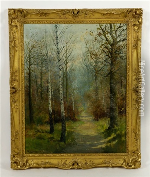 New England Path Oil Painting - Rudolf Vent