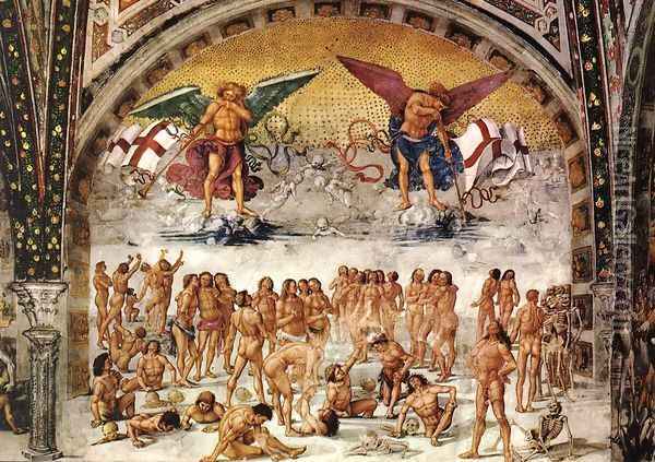 Resurrection of the Flesh 1499-1502 Oil Painting - Francesco Signorelli