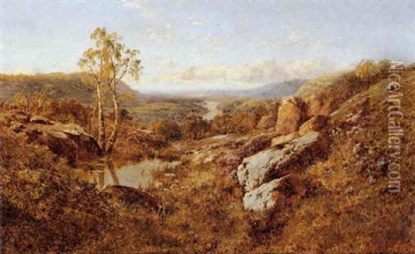 Mountain Landscape Oil Painting - Edmund John Niemann