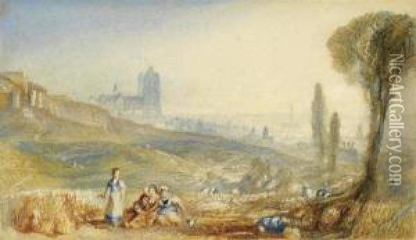 Brussels, A Distant View Oil Painting - Joseph Mallord William Turner