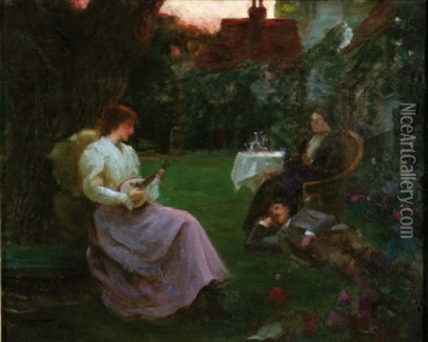 The Garden Party Oil Painting - Tudor St. George Tucker