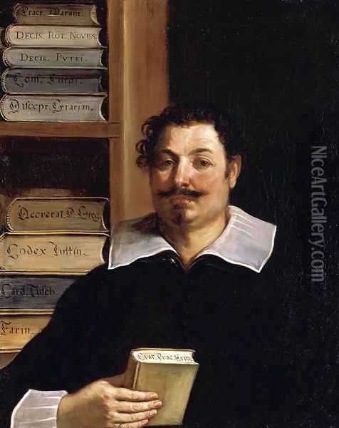 Portrait of Francesco Righetti 1626-28 Oil Painting - Giovanni Francesco Barbieri