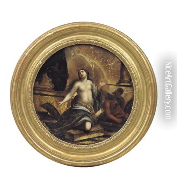 Santa Caterina D'alessandria Oil Painting - Francesco Furini