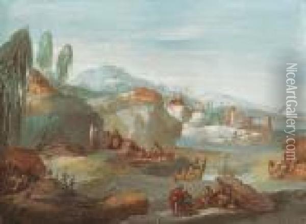 La Tebaide Oil Painting - Giuseppe Bernardino Bison