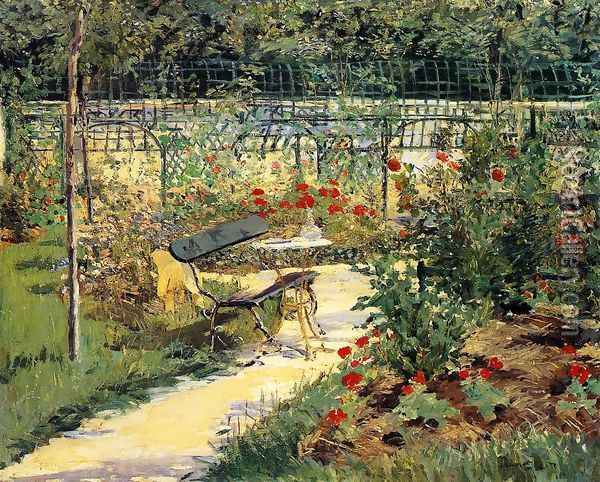 The Bench Oil Painting - Edouard Manet