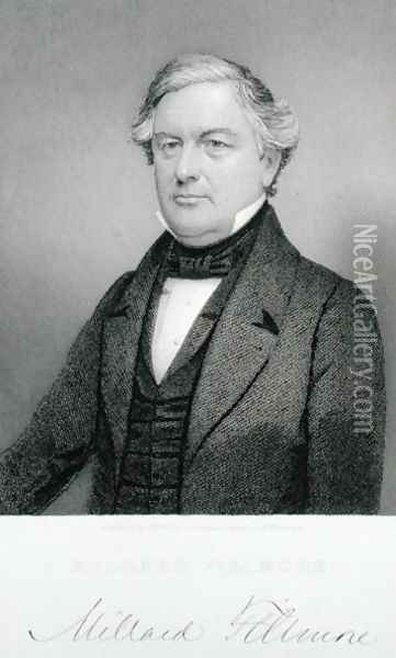 Millard Fillmore, engraved by Thomas B. Welch (1814-74) after a daguerreotype Oil Painting - Whitehurst, Jesse H.