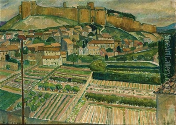 Vieille Ville, France Oil Painting - Herrmann Lismann
